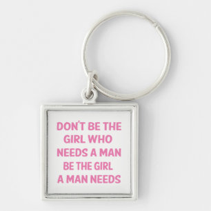 Chaveiro Atitude, Poder Rosa Menina, Feminismo, Motivaciona