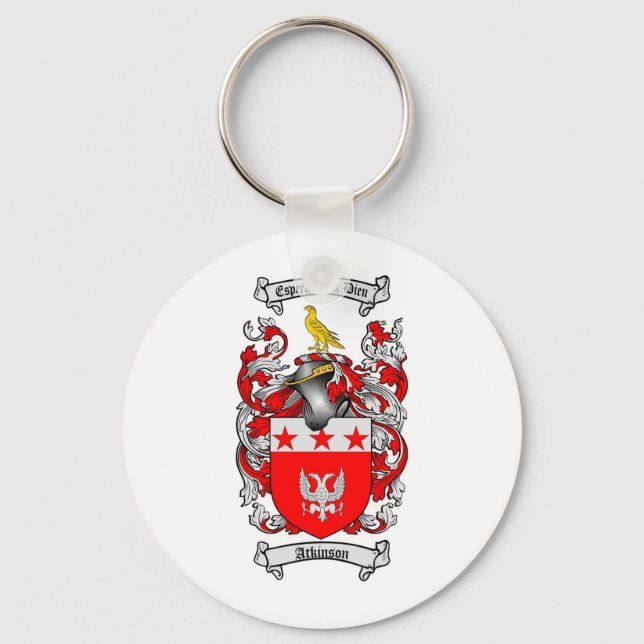 CHAVEIRO ATKINSON FAMILY CREST - CASACO DE ARMAS ATKINSON (Frente)