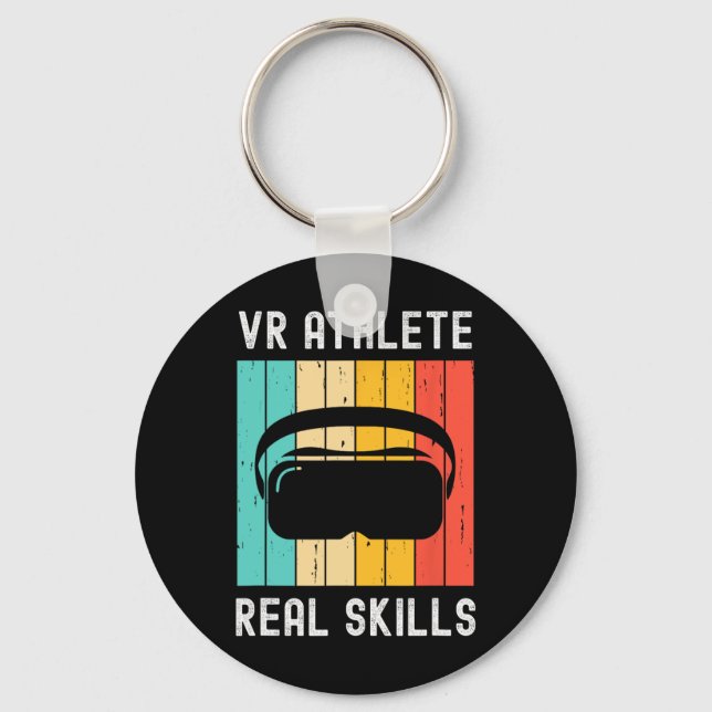 Chaveiro Atleta de Realidade Virtual Geeks Gamer Jogos de V (Frente)