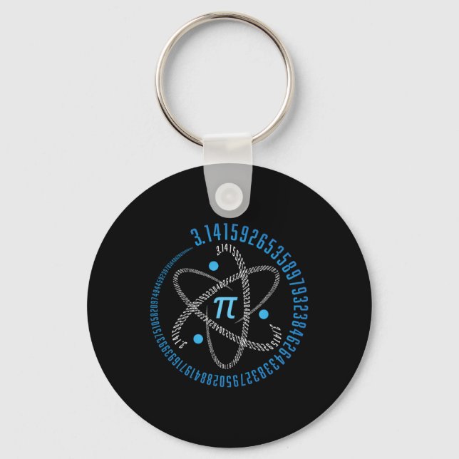 Chaveiro Atom Pi Math Science Stem Gift 3,14 Pi Day (Frente)