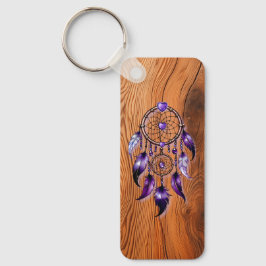 Chaveiro Atrapasueños corazón de Amatista