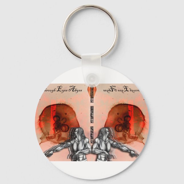 Chaveiro "Através do Abismo dos Olhos" Merch (Frente)