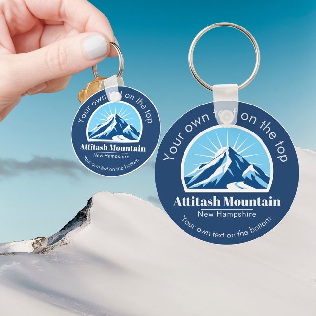 Chaveiro Attitash Mountain New Hampshire ski resort gift  (Criador carregado)