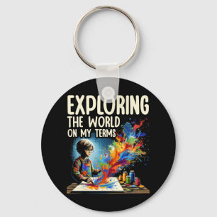 Chaveiro Audhd Autism Adhd Espectro Autismo Neurodiversidad