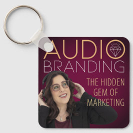 Chaveiro Audio Branding Podcast Keychain