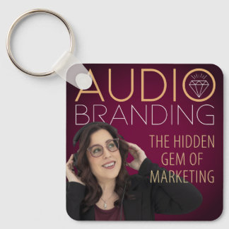 Chaveiro Audio Branding Podcast Keychain