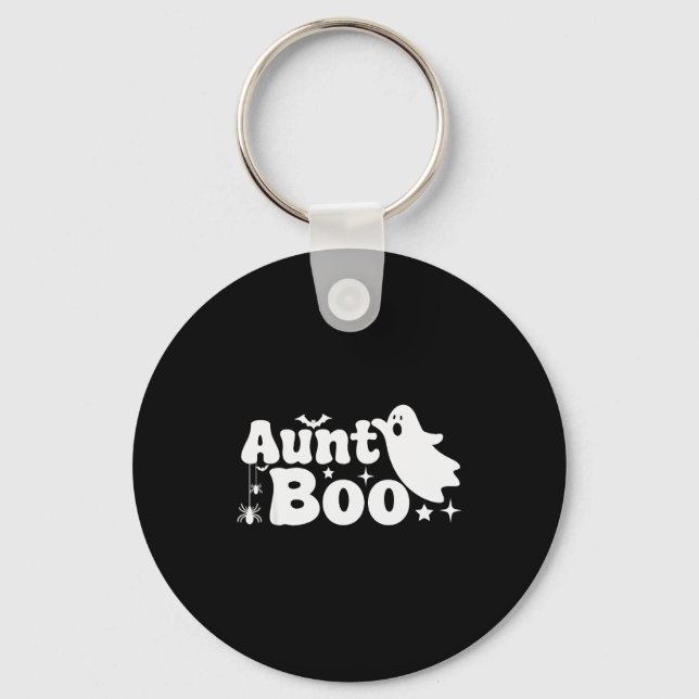 Chaveiro Aunt Boo Funny Ghost Halloween Family Matching  (Frente)