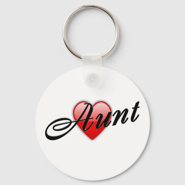 Chaveiro Aunt with Heart Graphic (Frente)