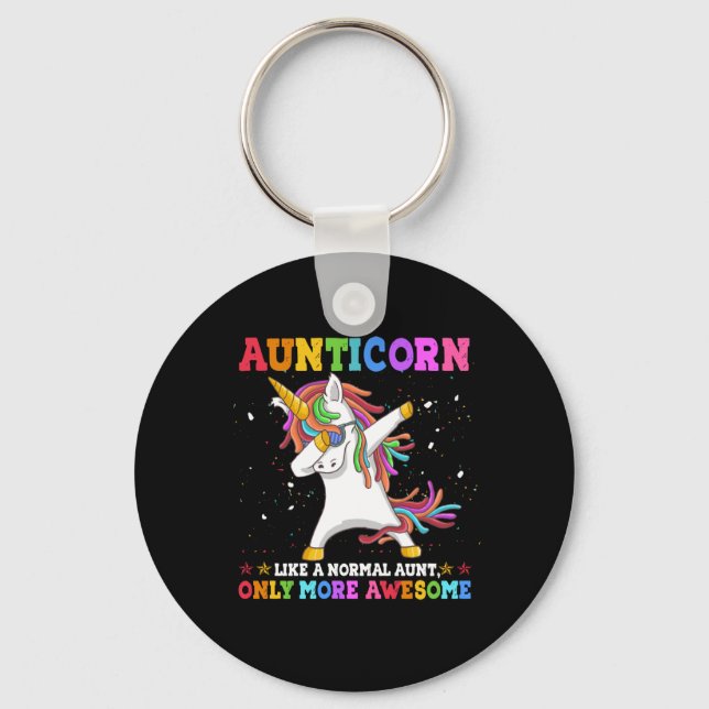 Chaveiro Aunticorn Like An Aunt Only Awesome (Frente)