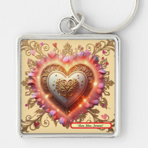 Chaveiro "Aura de Amor Dourado"