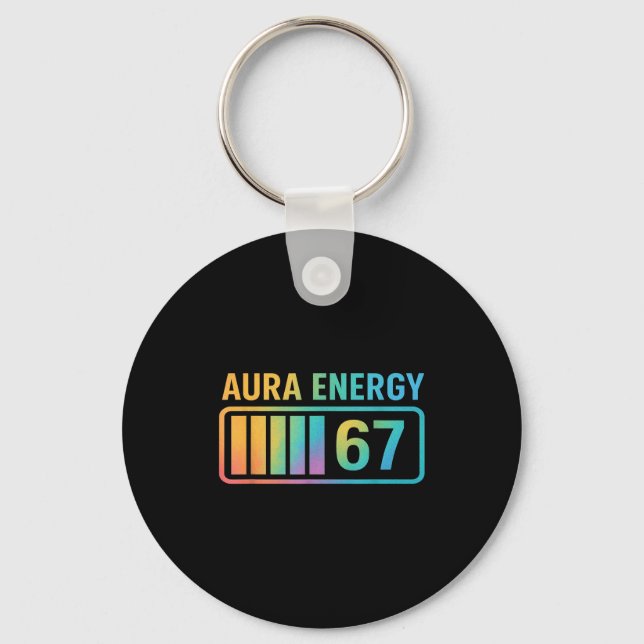 Chaveiro Aura Energy 67 Gen Alpha 6 7 Meme Infinite Rizz St (Frente)