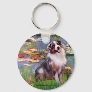 Chaveiro Aussie Shep 1 - Lírios #2