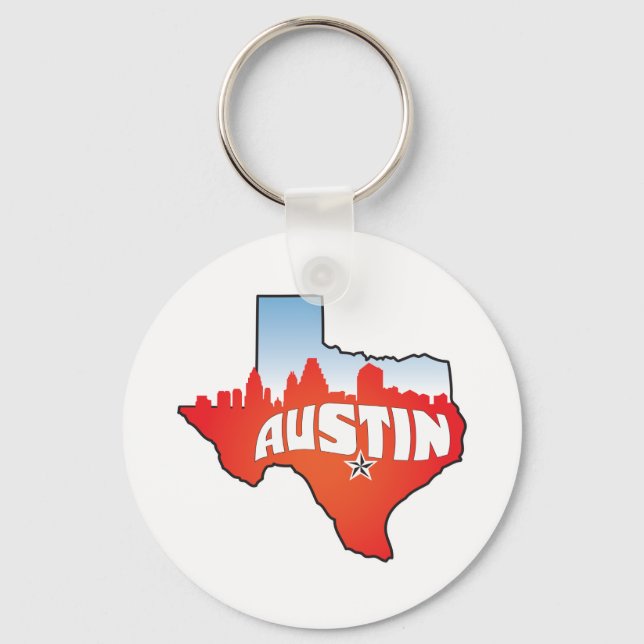 Chaveiro Austin Texas Cityscape (Frente)