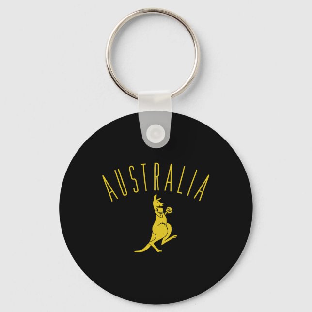 Chaveiro Austrália Boxing Kangaroo (Frente)