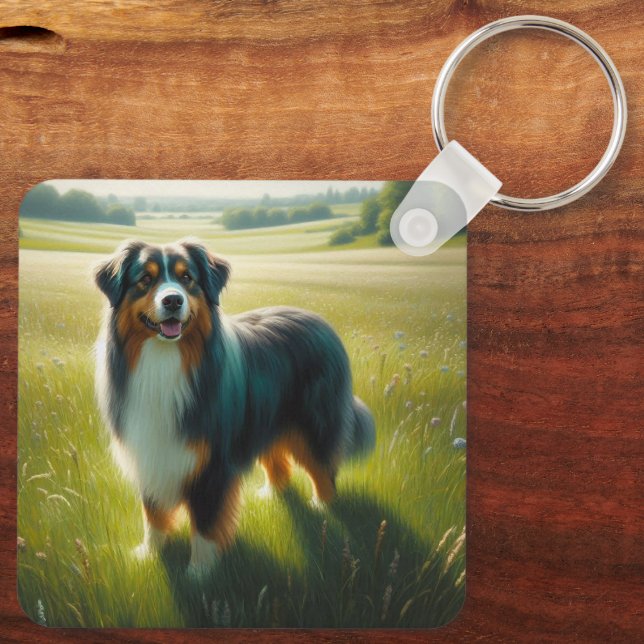 Chaveiro Australian Shepherd (Verso)