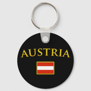 Chaveiro Áustria dourada