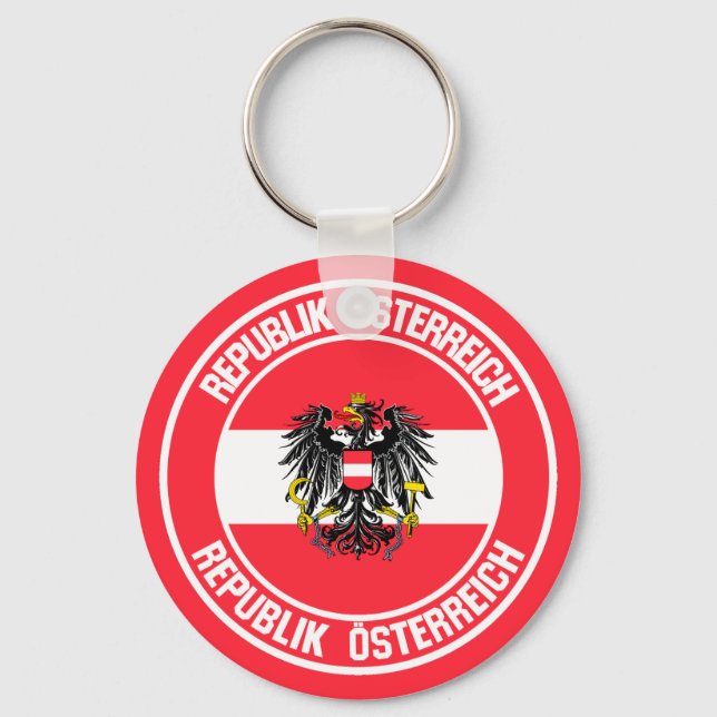 Chaveiro Áustria Round Emblem (Frente)