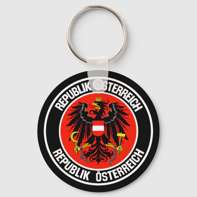 Chaveiro Áustria Round Emblem (Frente)
