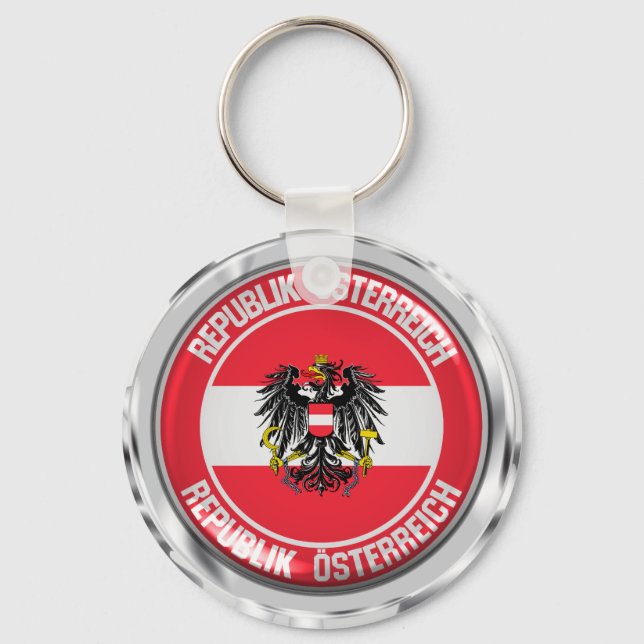 Chaveiro Áustria Round Emblem (Frente)