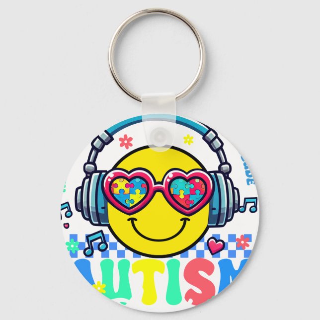 Chaveiro autism acceptance (2 (Frente)