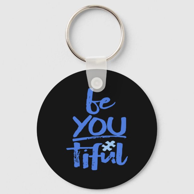 Chaveiro Autism Awareness Be You Tiful Special Education Mi (Frente)