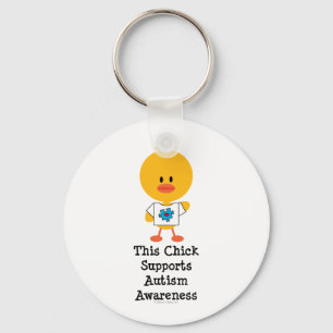 Chaveiro Autism Awareness Chick Keychain