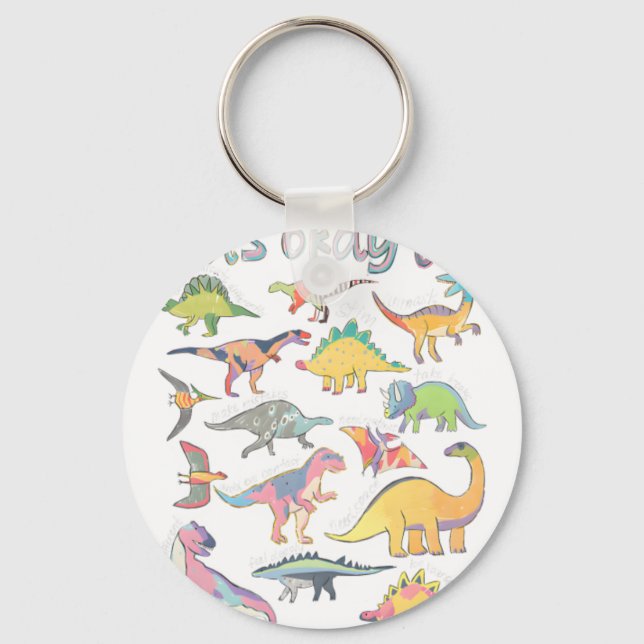 Chaveiro Autism Awareness It's Okay To Be Different Funny D (Frente)