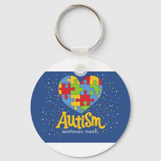Chaveiro autism awareness month (Frente)