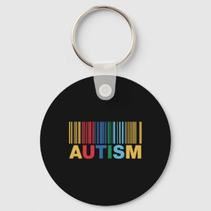 Chaveiro Autism Byrcode Awarness Inclusive Trabalho de arte
