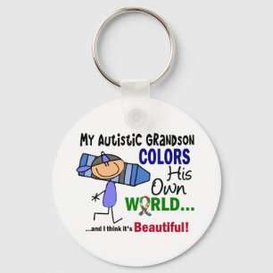 Chaveiro Autism COORDENA O SEU PRÓPRIO neto MUNDIAL