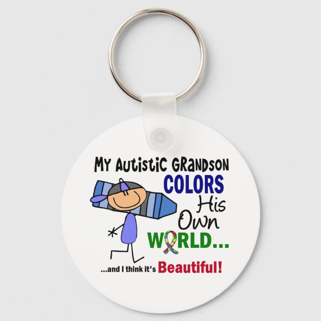 Chaveiro Autism COORDENA O SEU PRÓPRIO neto MUNDIAL (Frente)