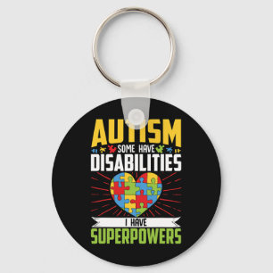Chaveiro Autismo Alguns Têm Deficiência Eu Tenho Superpoder