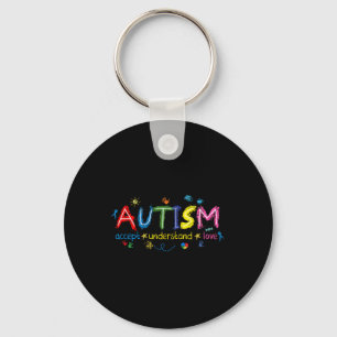 Chaveiro Autismo Conscientista Accept Compreende Amor Com A