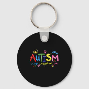 Chaveiro Autismo Conscientização Aceitar Compreender Amor T