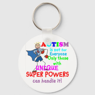 Chaveiro Autismo de Super Potências Único