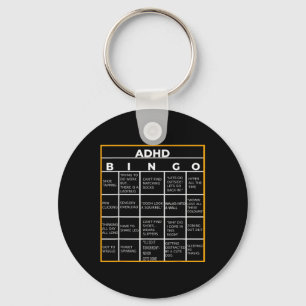 Chaveiro Autismo Dia da Consciência da Saúde Mental Adhd Bi