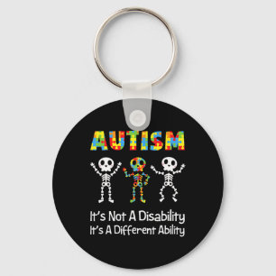 Chaveiro Autismo Diferente habilidade Caveira Neurodiver Es