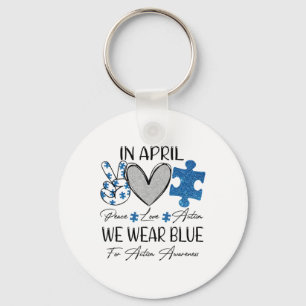 Chaveiro Autismo Do Amor Pela Paz Em Abril Vestimos Azul Pa