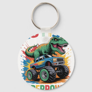 Chaveiro Autismo É Meu Superpoder Dino T Rex Monstro Truc