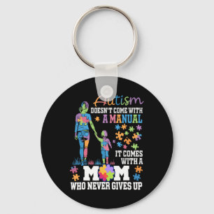 Chaveiro Autismo Mãe não vem com um Autismo manual