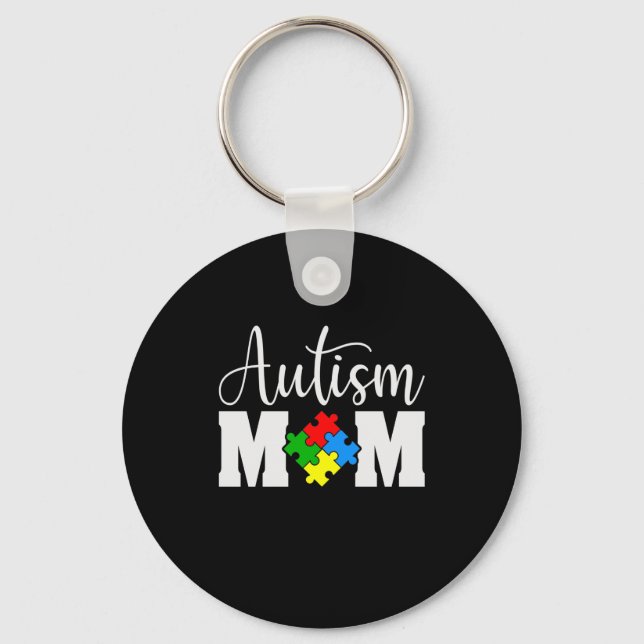 Chaveiro Autismo Mãe Quebra-cabeça Dia de as mães (Frente)