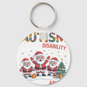 Chaveiro Autismo Não É Uma Deficiência Dabbing Papai Noel N