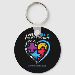 Chaveiro Autismo Professora Camisa Homens Professores Autis
