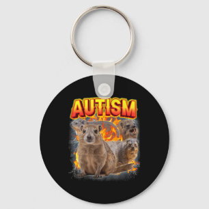 Chaveiro Autismo Rock Hyrax Inapropriado Engraçado Especifi