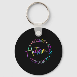 Chaveiro Autismo Sensibilização Aceite Adaptar Advocate Aut
