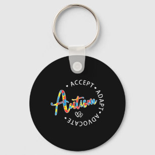 Chaveiro Autismo Sensibilização Aceite Adaptar Advocate Mo