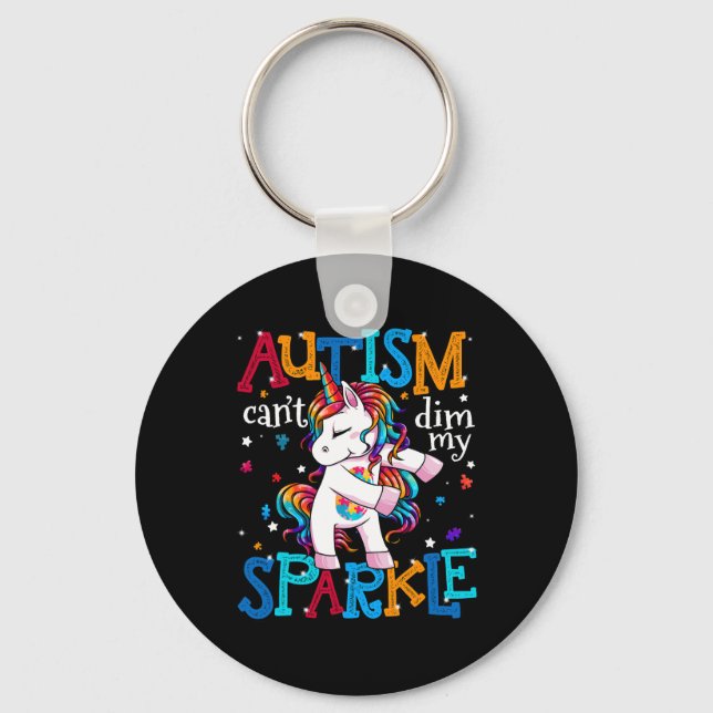 Chaveiro Autismo Sensibilização Crianças Unicórnio Para Aut (Frente)