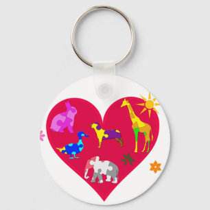 Chaveiro Autismo Sensibilização dos Animais