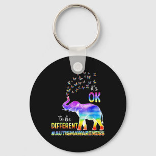Chaveiro Autismo Sensibilização Elefante Borboleta Está tud