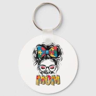 Chaveiro Autismo Sensibilização Mensagem Bun Autismo Mãe Ar